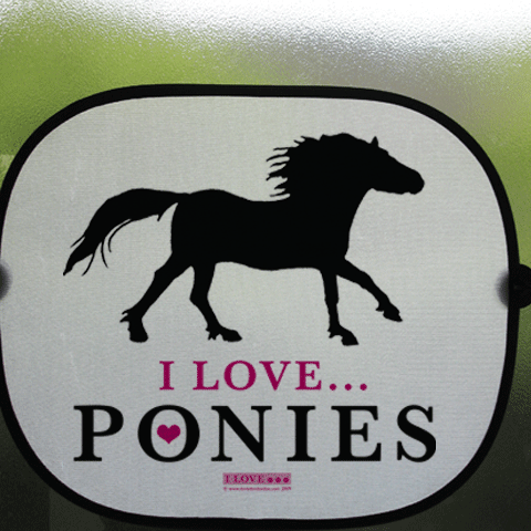 I LOVE ... PONIES Sun Shade