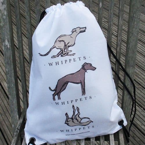I LOVE ... WHIPPETS Drawstring Bag