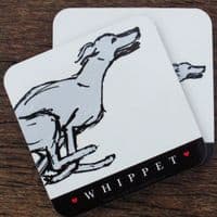 I LOVE ... WHIPPETS - Set of 4 Coasters