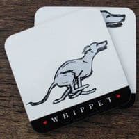I LOVE ... WHIPPETS - Set of 4 Coasters