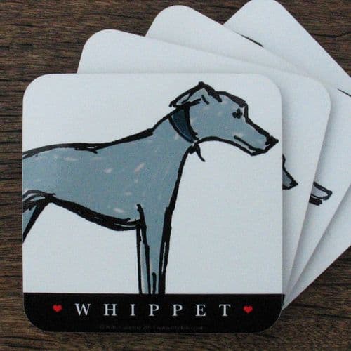 I LOVE ... WHIPPETS - Set of 4 Coasters