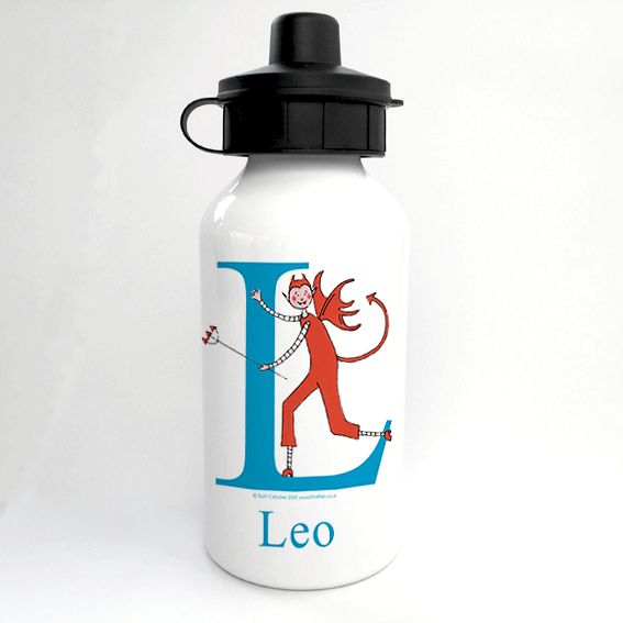 Personalised Alphabet Water Bottle - Rebel the Little Devil