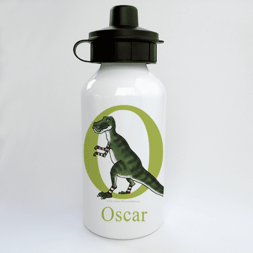 Personalised Alphabet Water Bottle - Roar the Little Dinosaur