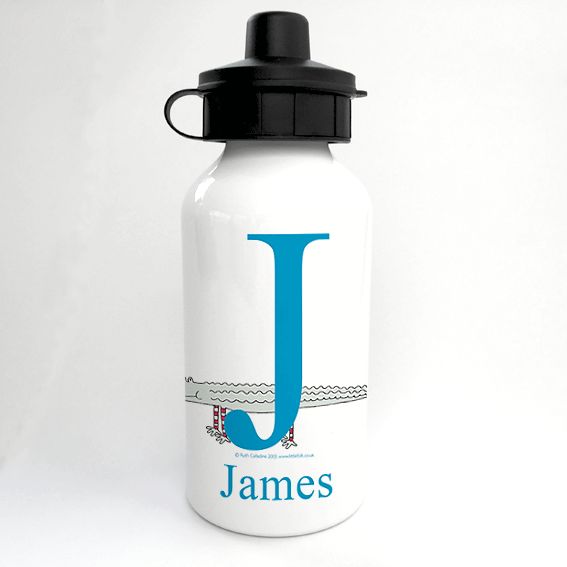 Personalised Alphabet Water Bottle - Snap the Little Alligator
