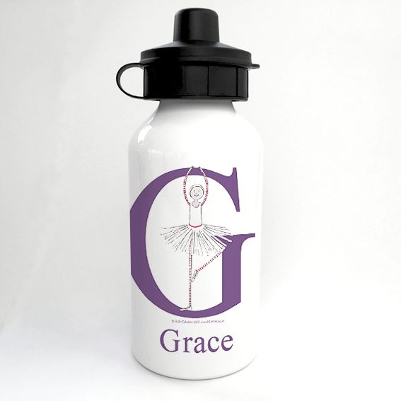 Personalised Alphabet Water Bottle - Twirl the Little Ballerina