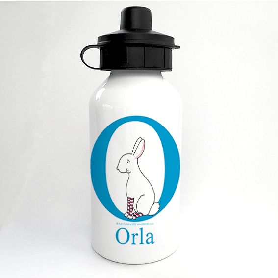 Personalised Alphabet Water Bottle - Twitch the Little Rabbit