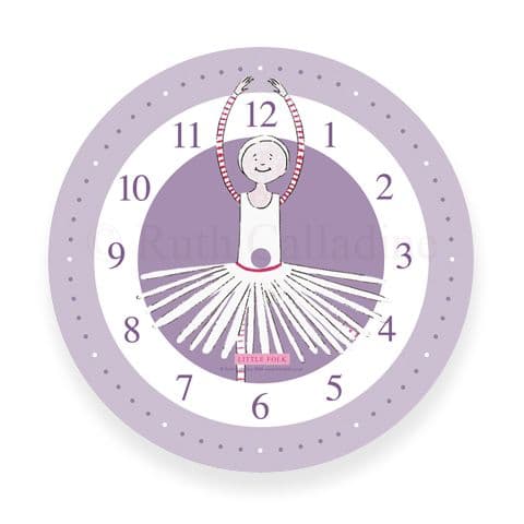 Personalised Ballerina Clock - Twirl the Little Ballerina