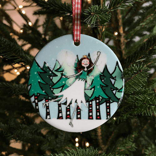 Personalised Ceramic Christmas Tree Decoration - Fizzy the Little Fairy