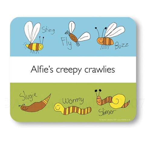 Personalised Creepy Crawlies Personalised Placemat