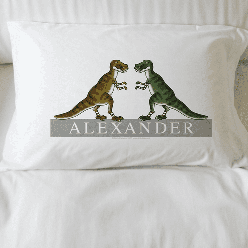 Personalised Dinosaur Pillowcase - Dinosaur Friends
