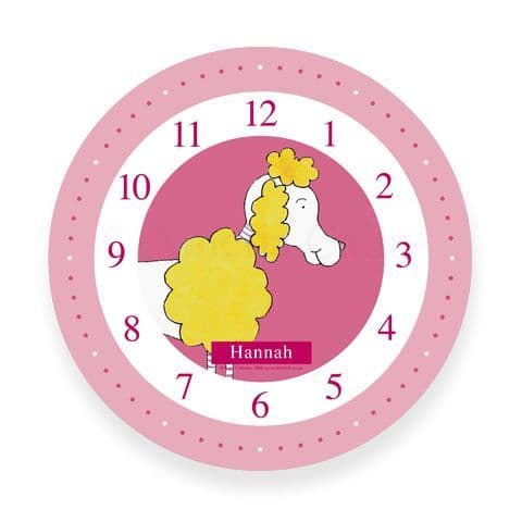 Personalised Dog Clock - Puffball the Little Dog