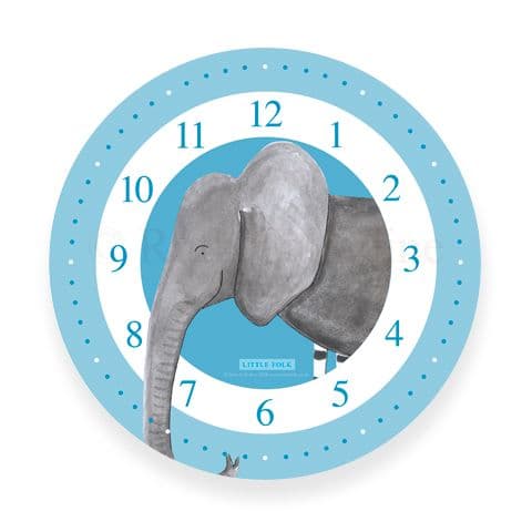 Personalised Elephant Clock - Squirt the Little Elephant