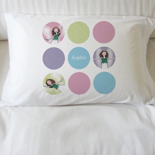 Personalised Fairy Pillowcase - Fairy Dots