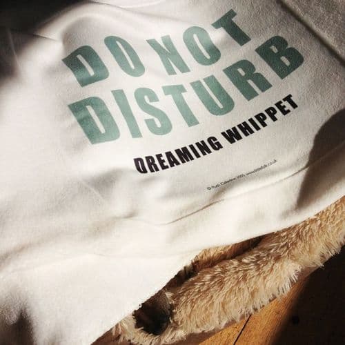 Personalised Fleece Blanket for Puppies and Small to Medium Sized Dogs - Do Not Disturb