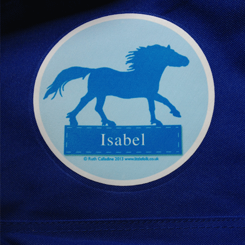 Personalised I LOVE... PONIES Backpack & Name Tag