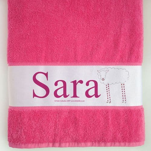 Personalised Large Towel - Baa Baa the Little Sheep