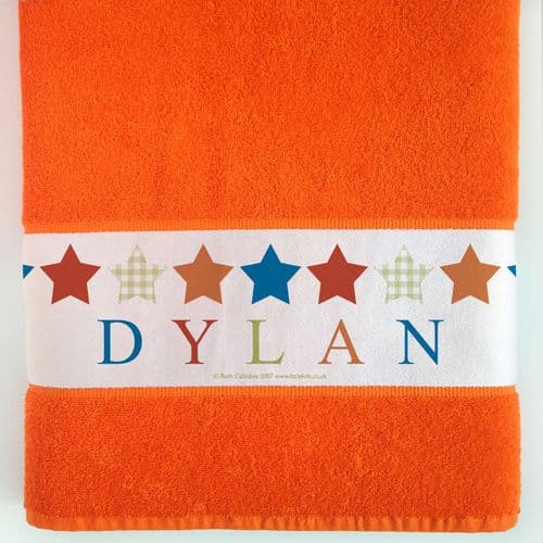 Personalised Large Towel - Bright Stars