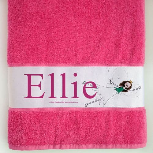 Personalised Large Towel - Fizzy the Little Fairy