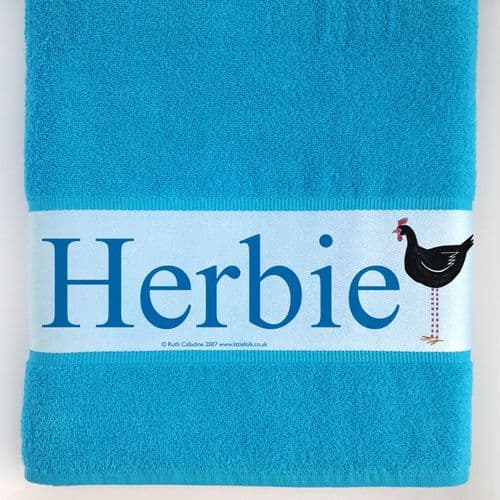Personalised Large Towel - Peck the Little Hen