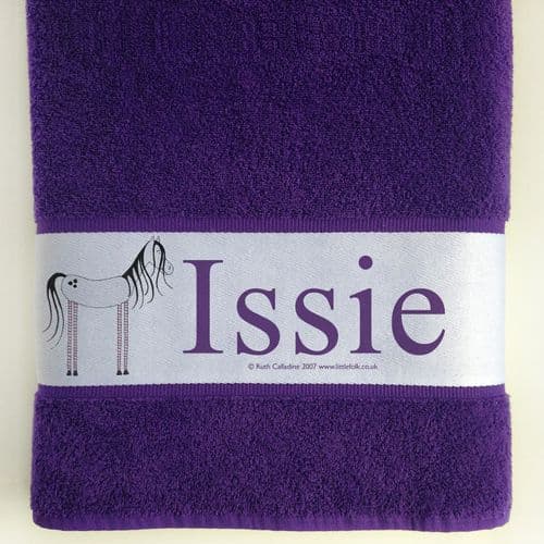 Personalised Large Towel - Twizzle the Little Pony