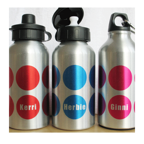 Personalised LF Juniors Drinks Bottles - Spotty Range
