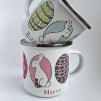 Personalised Enamel Cup | Snap the Little Alligator | Little Folk