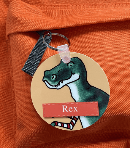 Personalised Little Folk Keyring - Roar the Little Dinosaur