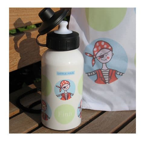 Personalised Pirate Drinks Bottles - Dots Range