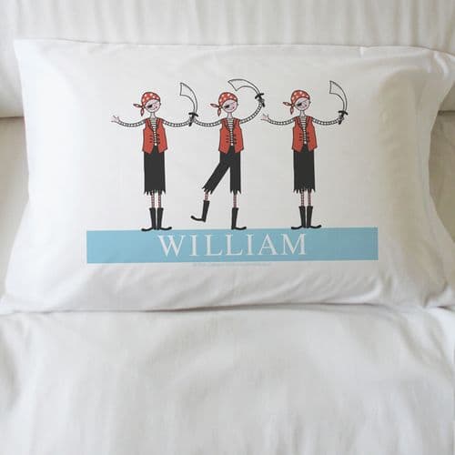 Personalised Pirate Pillowcase - Pirate Friends