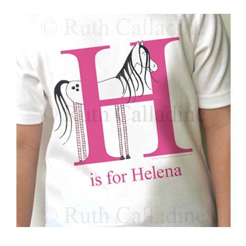 Personalised Pony Alphabet T Shirt