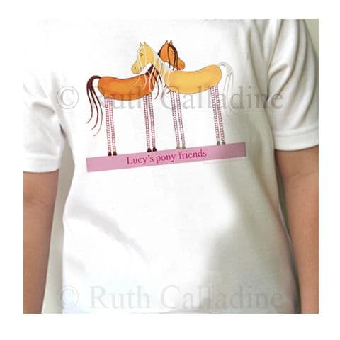 Personalised Pony Friends T Shirt