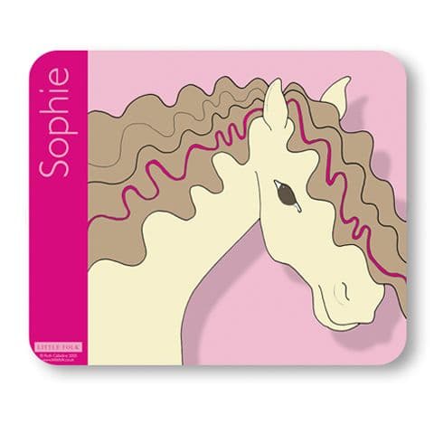 Personalised Pony Modern Placemat - Curly the Little Pony