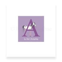 Personalised Ready to Frame Mounted Alphabet Prints