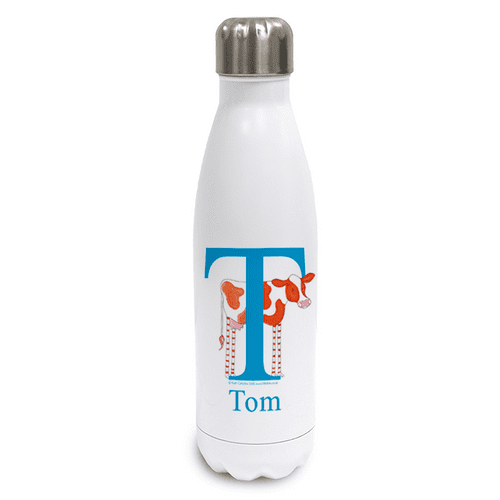 Personalised Stainless Steel Thermos Bottle - Cud the Little Cow