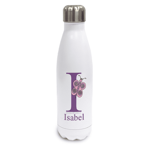 Personalised Stainless Steel Thermos Bottle - Flutter the Little Butterfly