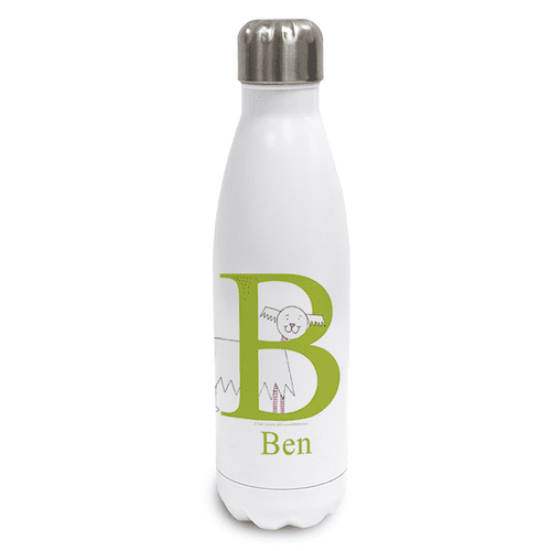 Personalised Stainless Steel Thermos Bottle - Funguy the Little Dog