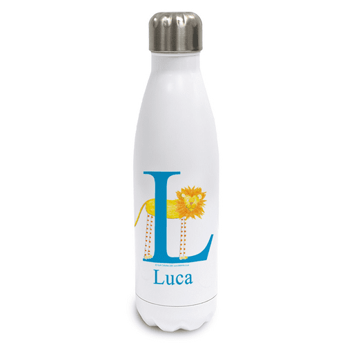Personalised Stainless Steel Thermos Bottle - Meow the Little Lion