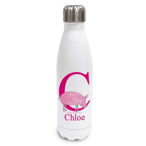 Personalised Stainless Steel Thermos Bottle - Oink the Little Pig