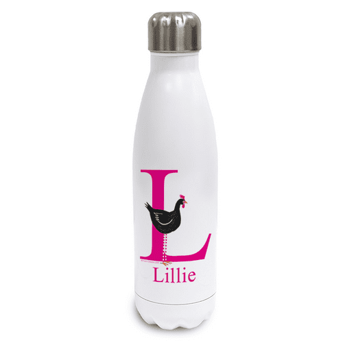 Personalised Stainless Steel Thermos Bottle - Peck the Little Hen