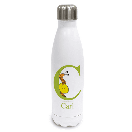 Personalised Stainless Steel Thermos Bottle - Slimer the Little Snail