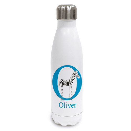 Personalised Stainless Steel Thermos Bottle - Stripe the Little Zebra