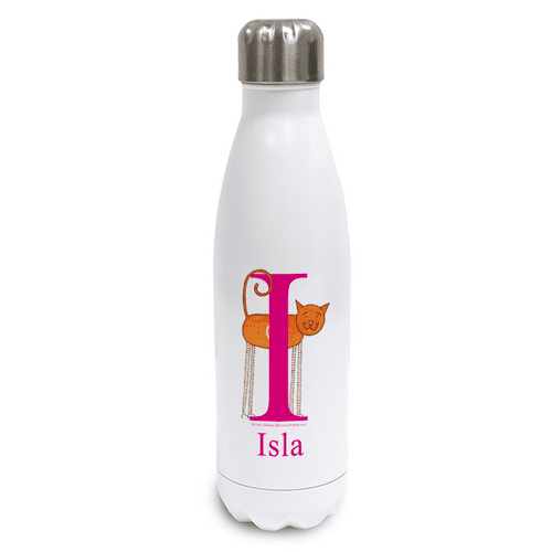 Personalised Stainless Steel Thermos Bottle - Target the little Cat