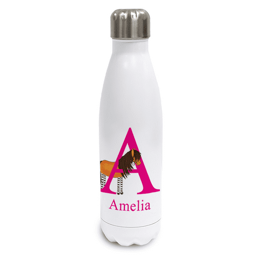Personalised Stainless Steel Thermos Bottle - Tinker the Little Shetland Pony