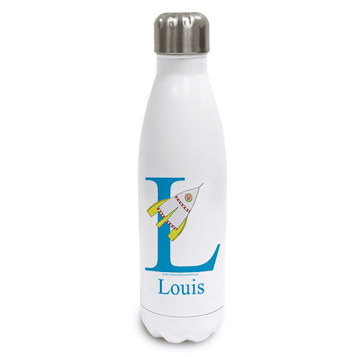 Personalised Stainless Steel Thermos Bottle - Zoom the Little Rocket