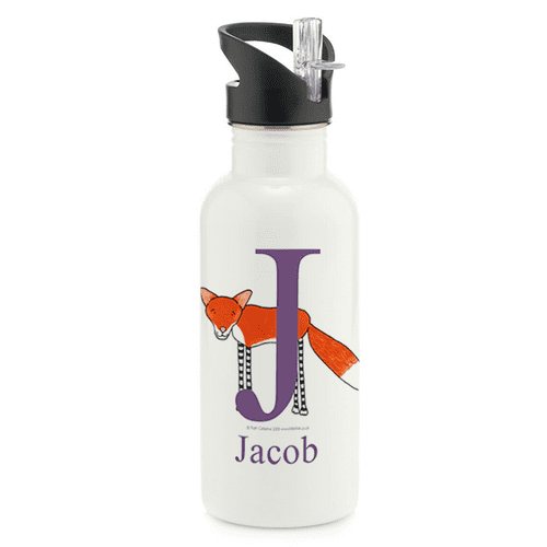 Personalised Stainless Steel Water Bottle - Dash the Little Fox