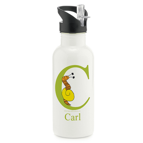 Personalised Stainless Steel Water Bottle - Slimer the Little Snail