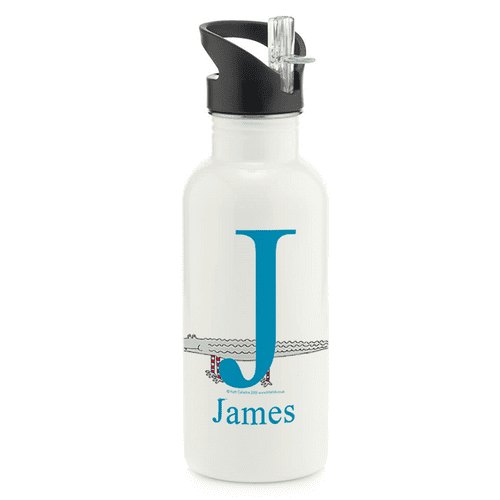 Personalised Stainless Steel Water Bottle - Snap the Little Alligator