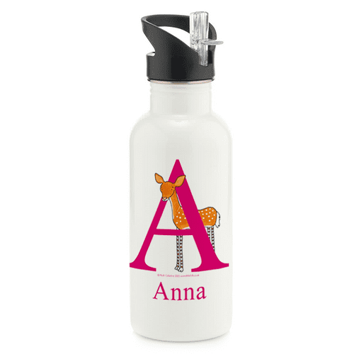 Personalised Stainless Steel Water Bottle - Whisper the Little Deer