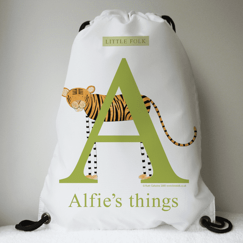 Personalised Swimming Bag - Pounce the Little Tiger