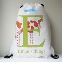 Personalised Swimming Bags | Personalised Children's Gifts | Birthday Gifts | Cud the Little Cow | Little Folk